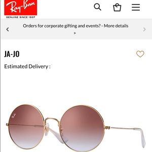 Ray-ban LIKE NEW large round sunglasses. “Ja Jo”